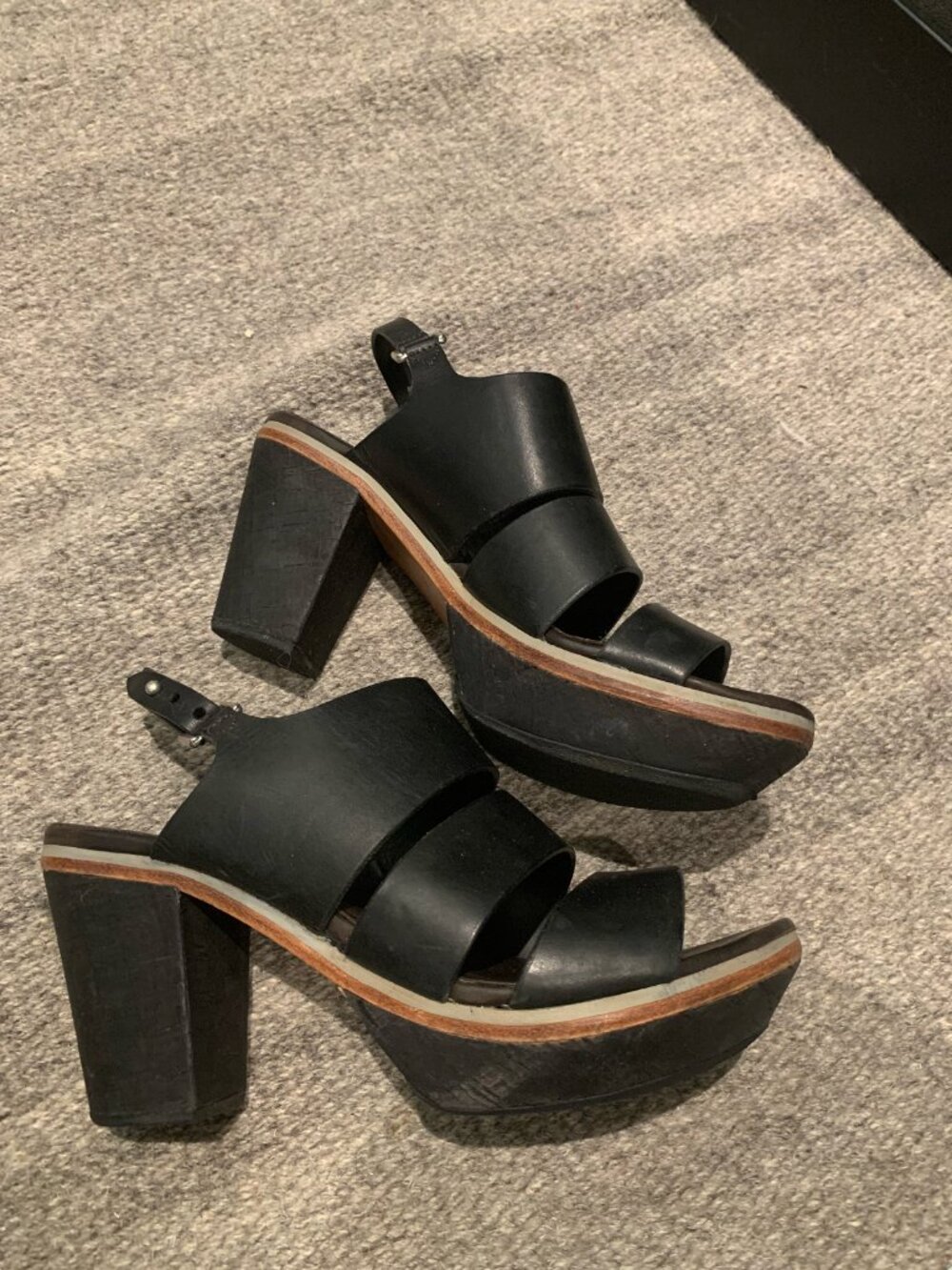 rag & bone Leather platform sandals - Sz 6